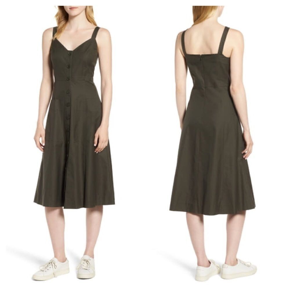 Nordstrom Signature Patch Pocket Cotton Sundress